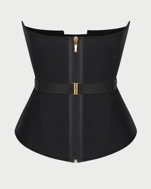 Adjustable Latex Waist Trainer | 10 Steel Bones & Cotton-Lined curvify.me