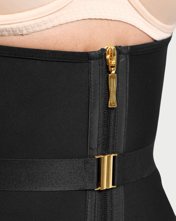 Adjustable Latex Waist Trainer | 10 Steel Bones & Cotton-Lined curvify.me