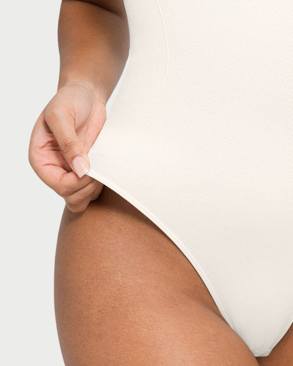 Eco-Friendly Chest Support Shaping Bodysuit | Tummy Control & Thong Style curvify.me