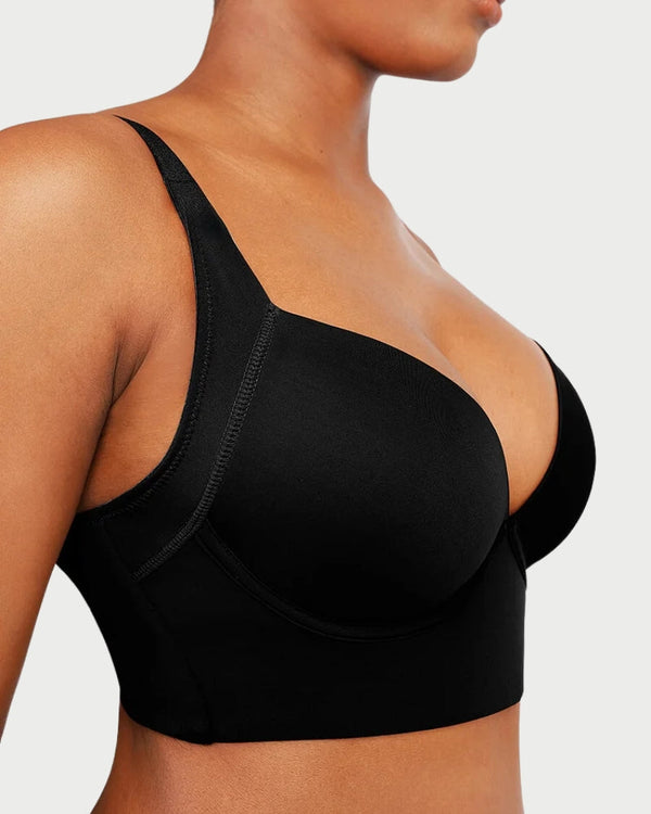 Full Coverage Push-Up Bra | Hide Back Fat & Sculpting Uplift Support curvify.me