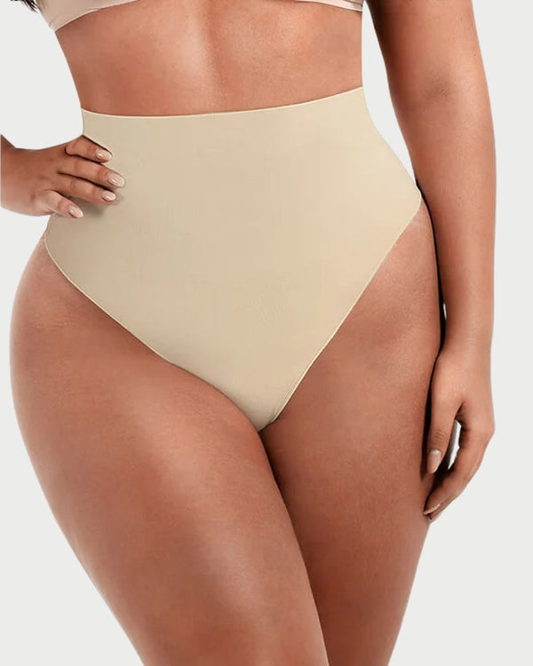 Eco-Friendly Seamless Shaping Thong | Butt Lifting & Anti-Roll Waist curvify.me