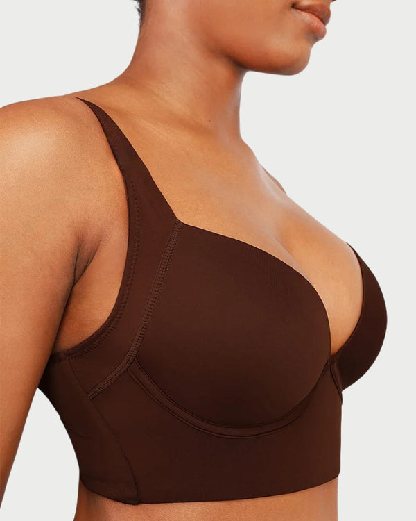 Full Coverage Push-Up Bra | Hide Back Fat & Sculpting Uplift Support curvify.me
