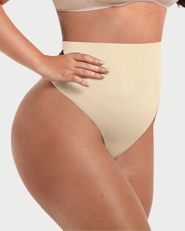 Eco-Friendly Seamless Shaping Thong | Butt Lifting & Anti-Roll Waist curvify.me