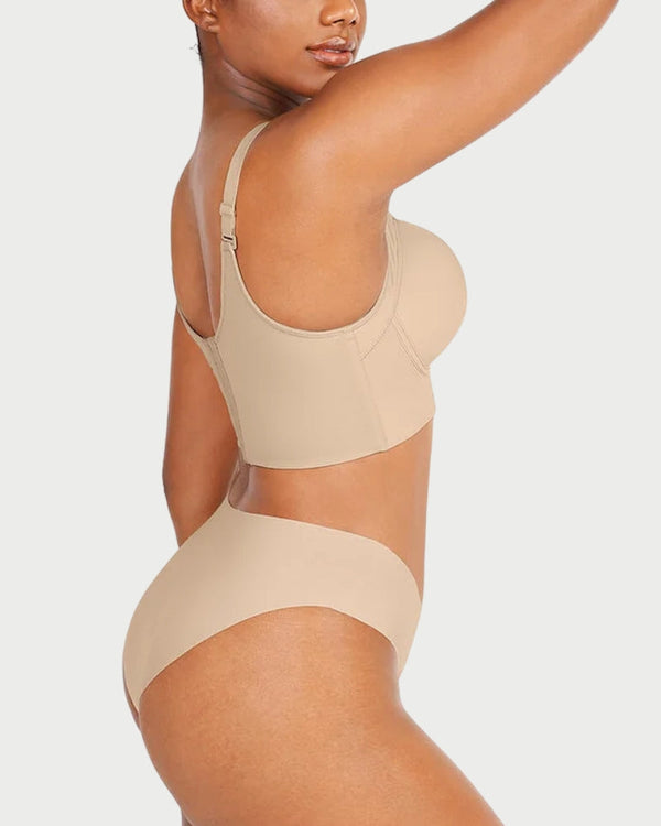 Full Coverage Push-Up Bra | Hide Back Fat & Sculpting Uplift Support curvify.me