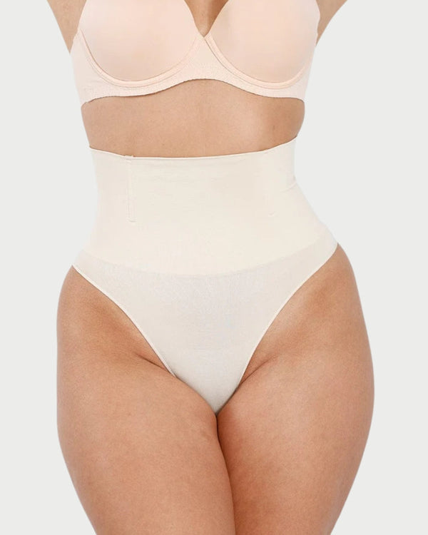 Eco-Friendly Seamless Shaping Thong | Butt Lifting & Anti-Roll Waist curvify.me