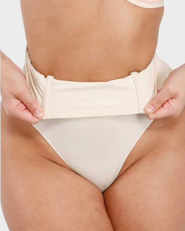 Eco-Friendly Seamless Shaping Thong | Butt Lifting & Anti-Roll Waist curvify.me