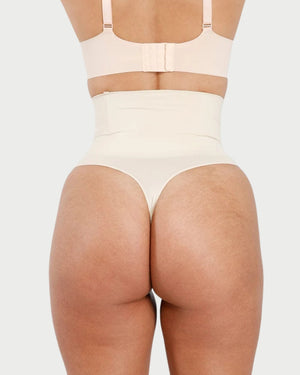 Eco-Friendly Seamless Shaping Thong | Butt Lifting & Anti-Roll Waist curvify.me