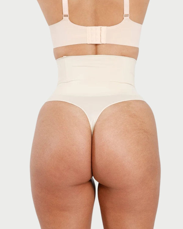 Eco-Friendly Seamless Shaping Thong | Butt Lifting & Anti-Roll Waist curvify.me