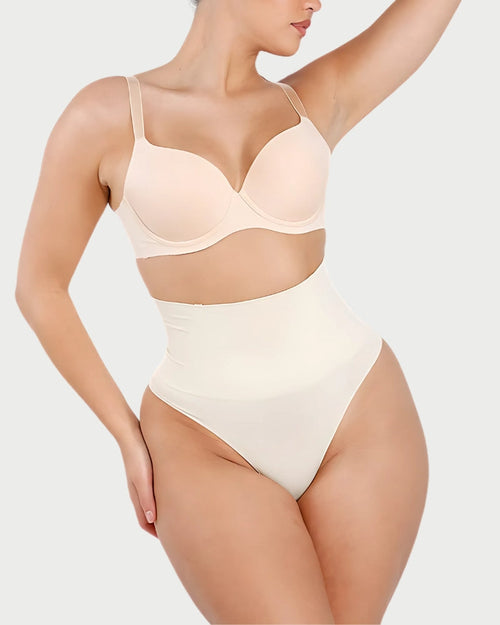 Eco-Friendly Seamless Shaping Thong | Butt Lifting & Anti-Roll Waist curvify.me