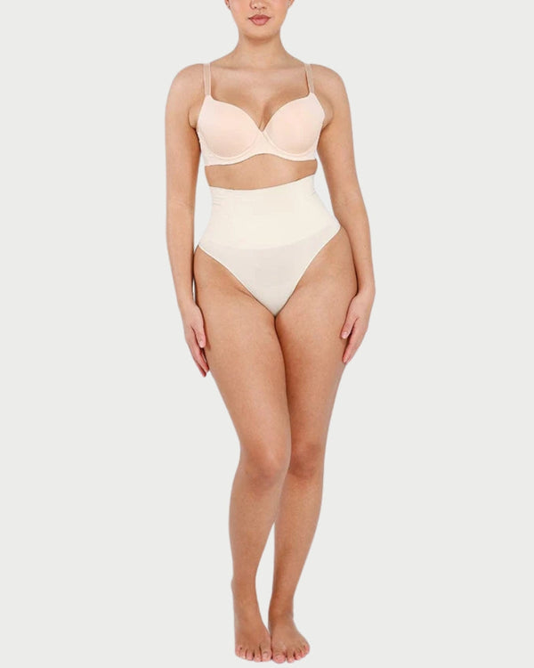 Eco-Friendly Seamless Shaping Thong | Butt Lifting & Anti-Roll Waist curvify.me