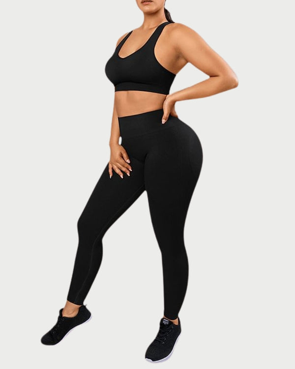 Eco-Friendly Seamless Yoga Set – Push-Up Support, Butt-Lifting & Sculpting Activewear curvify.me