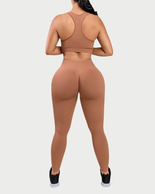Eco-Friendly Seamless Yoga Set – Push-Up Support, Butt-Lifting & Sculpting Activewear curvify.me
