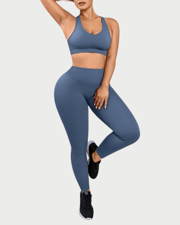 Eco-Friendly Seamless Yoga Set – Push-Up Support, Butt-Lifting & Sculpting Activewear curvify.me