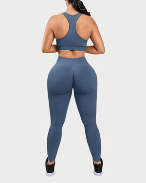 Eco-Friendly Seamless Yoga Set – Push-Up Support, Butt-Lifting & Sculpting Activewear curvify.me