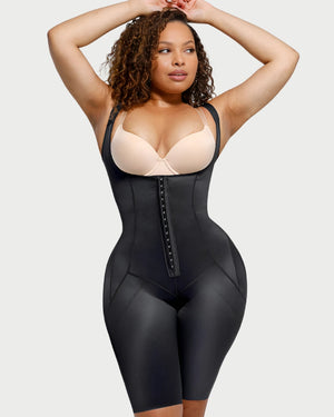 High-Compression Post-Op Body Shaper | Tummy Control & U-Chest Support curvify.me