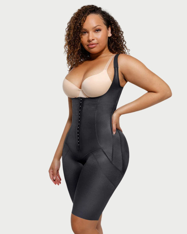 High-Compression Post-Op Body Shaper | Tummy Control & U-Chest Support curvify.me