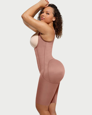 High-Compression Post-Op Body Shaper | Tummy Control & U-Chest Support curvify.me