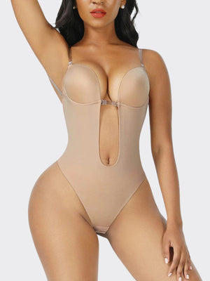 High-Waist 30D Tummy Control Bodysuit – Seamless Shaping with Adjustable Nubuck Straps curvify.me