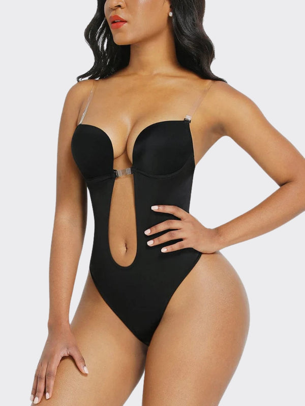 High-Waist 30D Tummy Control Bodysuit – Seamless Shaping with Adjustable Nubuck Straps curvify.me