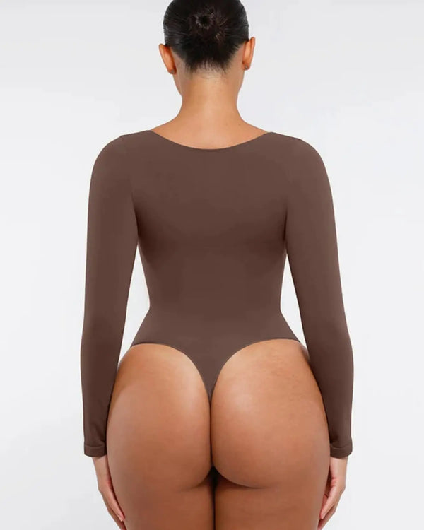 LuxeContour Long Sleeve Chest Support Bodysuit