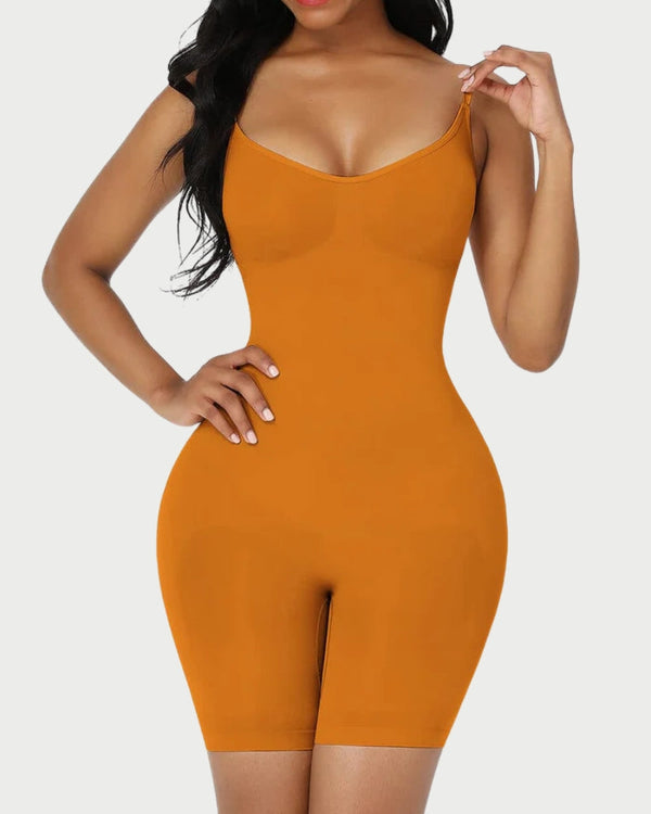 Plus Size Seamless Full Body Shaper | Light Compression & Tummy Control curvify.me