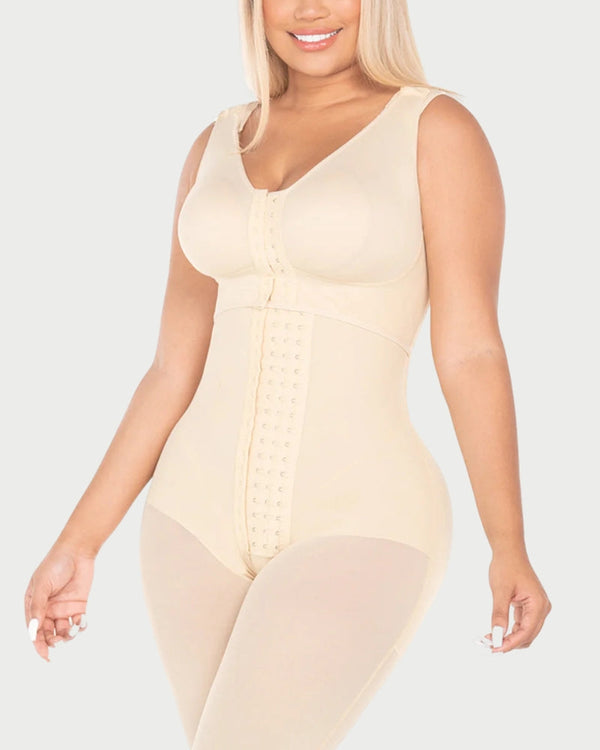 Post-Surgery High Compression Bodysuit with Bra | Ultra Hip Faja Shaper curvify.me