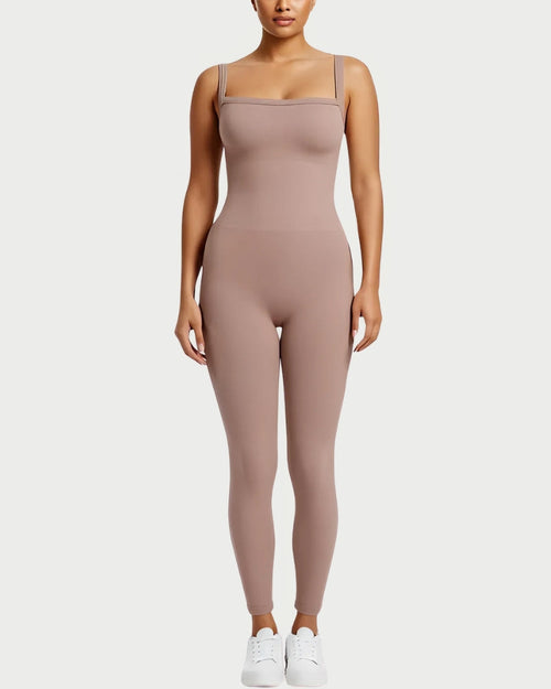 Seamless 2-in-1 Shaping Jumpsuit | Bra-Free Support & Tummy Control curvify.me