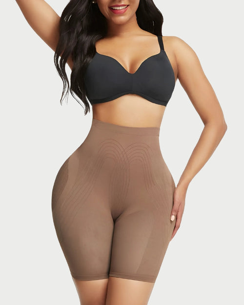 Seamless Butt-Lifting High-Waist Shorts | Tummy Control & Thigh Slimming curvify.me