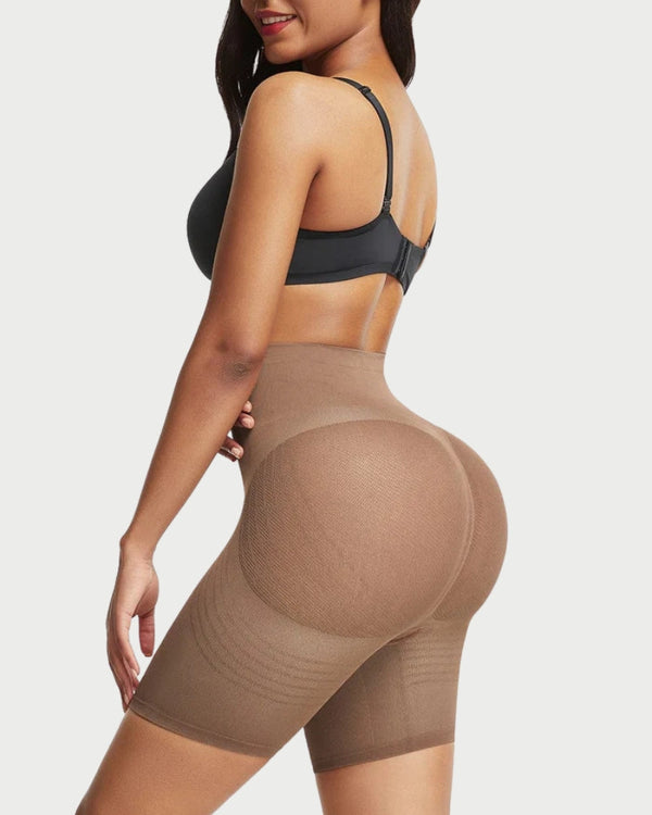 Seamless Butt-Lifting High-Waist Shorts | Tummy Control & Thigh Slimming curvify.me