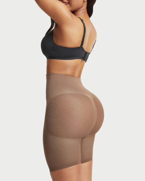 Seamless Butt-Lifting High-Waist Shorts | Tummy Control & Thigh Slimming curvify.me