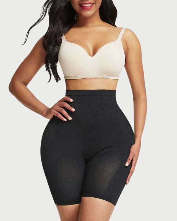 Seamless Butt-Lifting High-Waist Shorts | Tummy Control & Thigh Slimming curvify.me