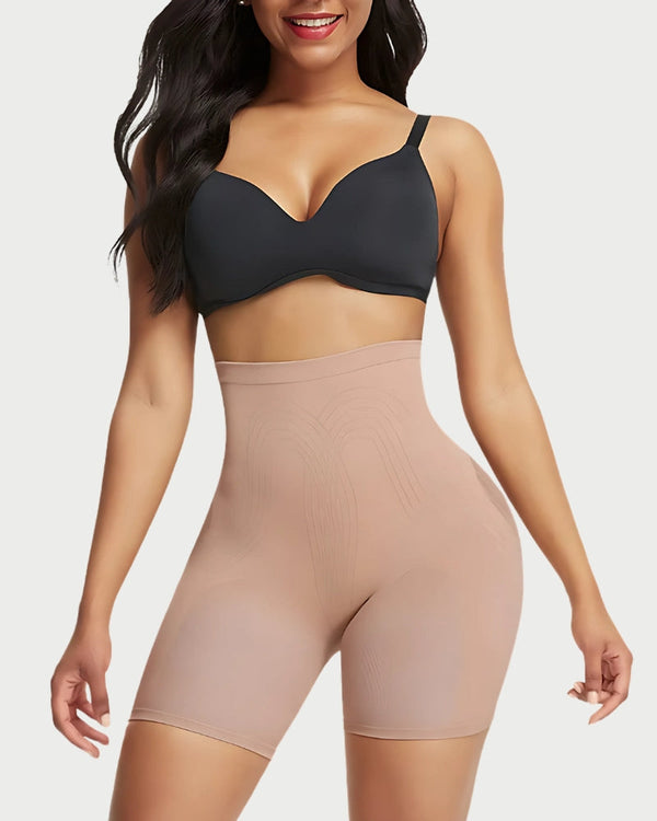 Seamless Butt-Lifting High-Waist Shorts | Tummy Control & Thigh Slimming curvify.me