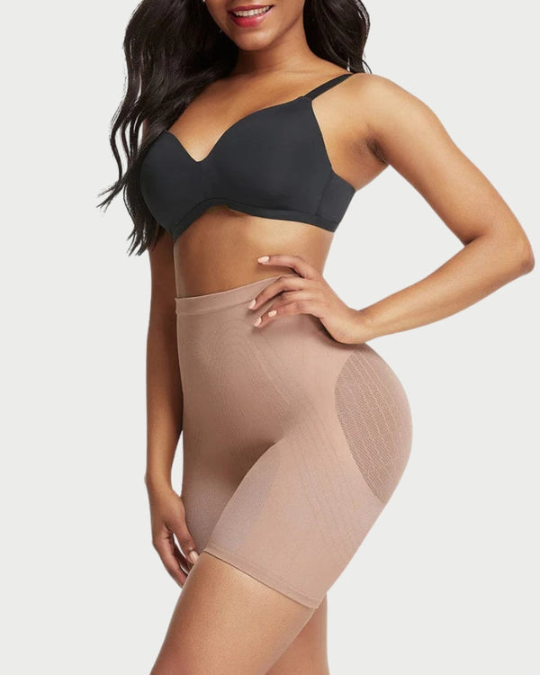 Seamless Butt-Lifting High-Waist Shorts | Tummy Control & Thigh Slimming curvify.me