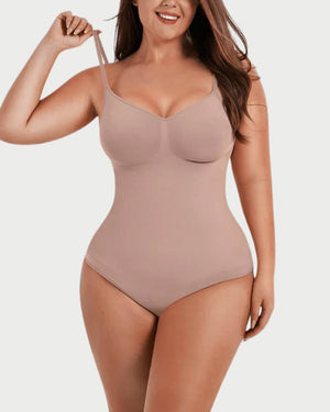 Seamless Covered Bust Thong Bodysuit | Tummy Control & Comfortable Fit curvify.me