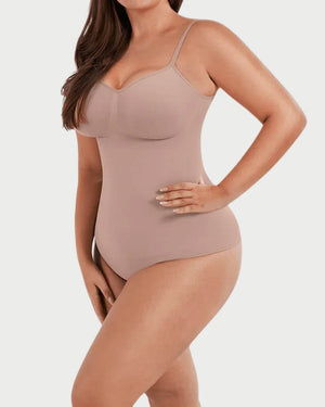 Seamless Covered Bust Thong Bodysuit | Tummy Control & Comfortable Fit curvify.me