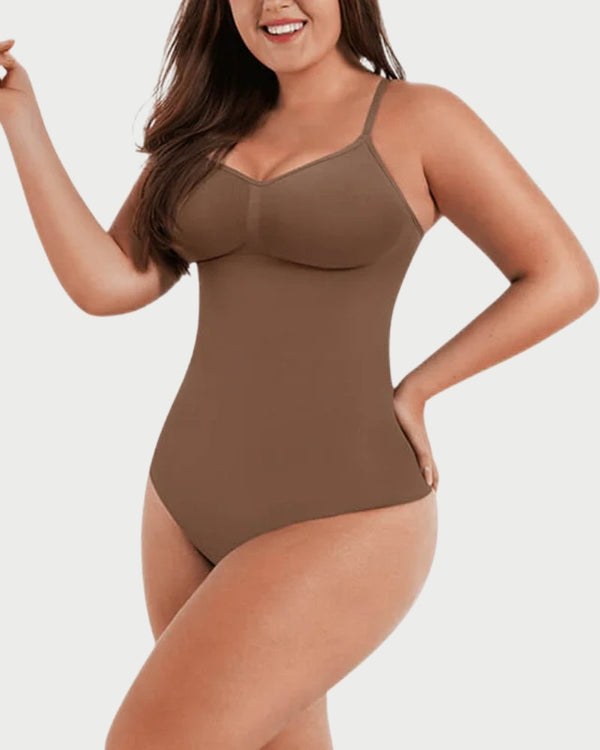 Seamless Covered Bust Thong Bodysuit | Tummy Control & Comfortable Fit curvify.me