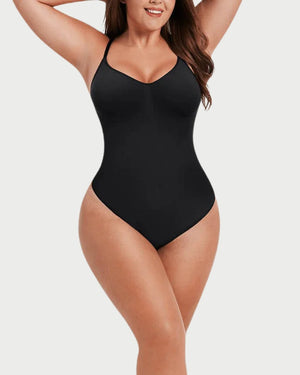 Seamless Covered Bust Thong Bodysuit | Tummy Control & Comfortable Fit curvify.me