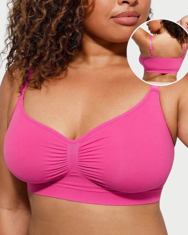 Seamless Everyday Shaping Bra | Back Support & Adjustable Straps curvify.me