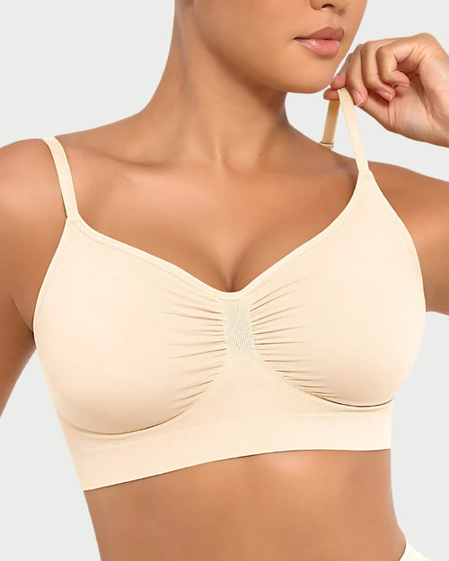 Seamless Everyday Shaping Bra | Back Support & Adjustable Straps curvify.me