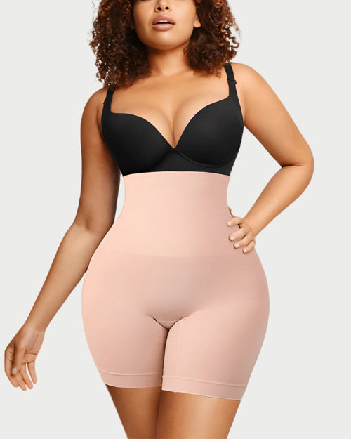 Seamless Tummy Control Shaper Shorts | 4 Steel Bones & Butt Lift curvify.me