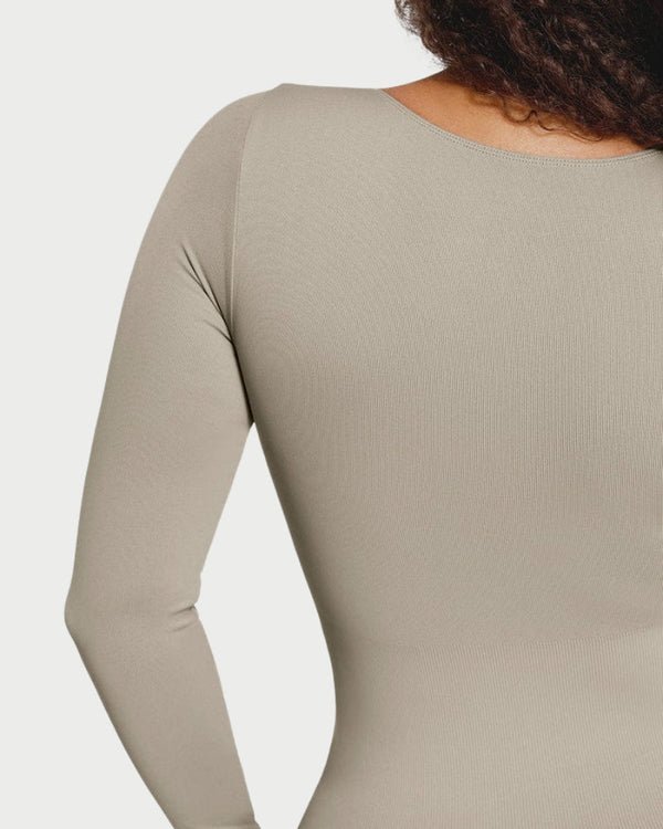 Seamless Waist Cinching Catsuit | Tummy Control & Bra-Free Support curvify.me