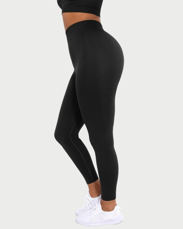 Slimming High-Waisted Yoga Leggings | Seamless Leg Shaping & Waist Definition curvify.me