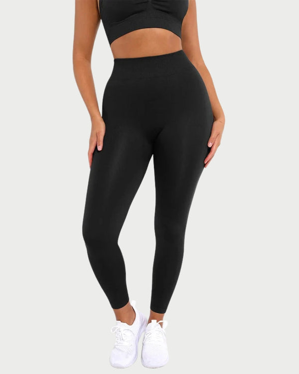 Slimming High-Waisted Yoga Leggings | Seamless Leg Shaping & Waist Definition curvify.me