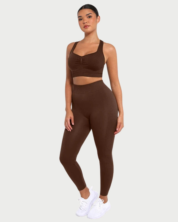 Slimming High-Waisted Yoga Leggings | Seamless Leg Shaping & Waist Definition curvify.me