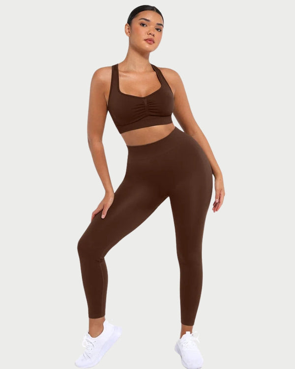 Slimming High-Waisted Yoga Leggings | Seamless Leg Shaping & Waist Definition curvify.me