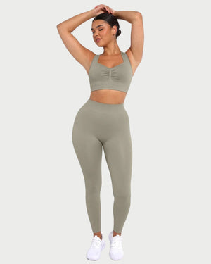 Slimming High-Waisted Yoga Leggings | Seamless Leg Shaping & Waist Definition curvify.me