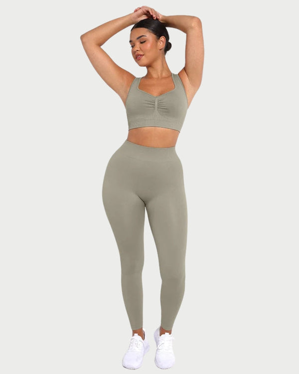 Slimming High-Waisted Yoga Leggings | Seamless Leg Shaping & Waist Definition curvify.me