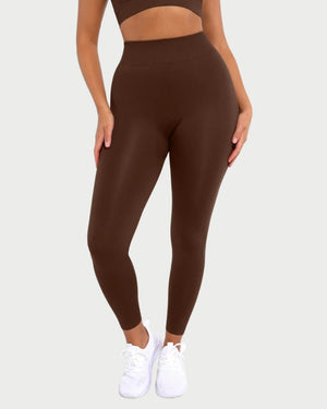 Slimming High-Waisted Yoga Leggings | Seamless Leg Shaping & Waist Definition curvify.me
