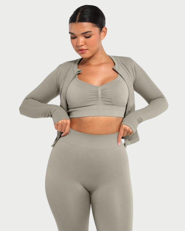 Slimming High-Waisted Yoga Leggings | Seamless Leg Shaping & Waist Definition curvify.me