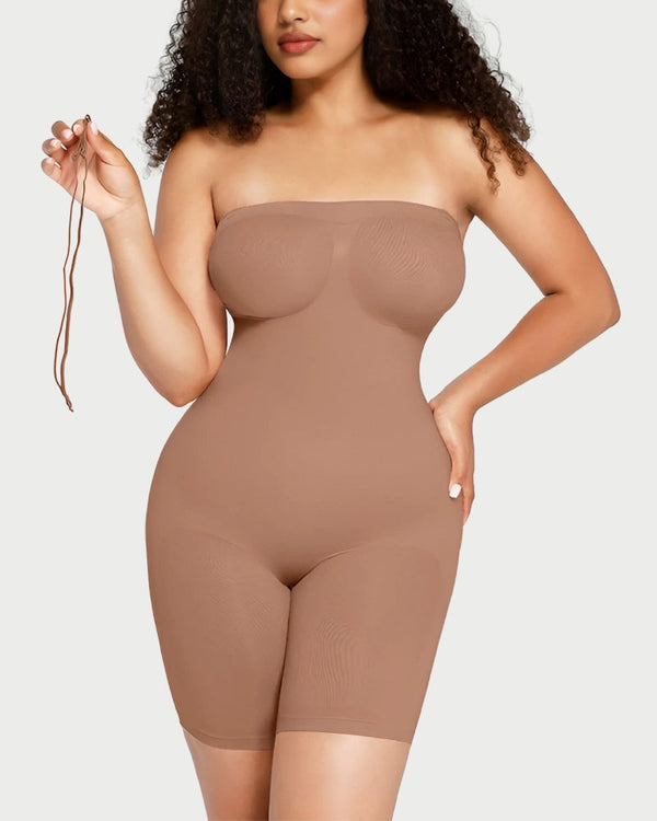 Strapless Butt Lifting Tummy Control Bodysuit | Seamless Sculpt & Support curvify.me
